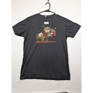 Robin Attack On Titan Next level T-Shirt Mens Black Medium Graphics Short Sleeve